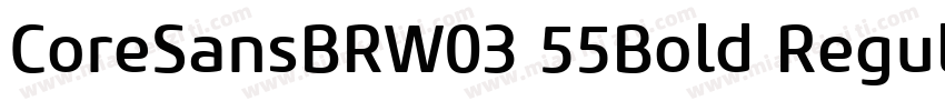 CoreSansBRW03 55Bold Regular字体转换
